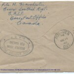 Personal Letter to Mrs. Elton Newman - November 9, 1940, sent from Aldershot, England, United Kingdom, Envelope, Reverse.