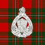 The Essex and Kent Scottish Regimental crest and tartan