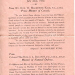 Information Card To C.A.S.F. Convoy - July 23, 1940
H.M.T. Empress of Australia Information Card, July 23, 1940 during the Atlantic crossing from Halifax, Nova Scotia to Scotland.
Annotated by Harry William Manchester:
This was our convoy
Empress of Australia
Monarck of Bermuda
Duchess of York
Antonia
Samaria
Revenge - https://en.wikipedia.org/wiki/HMS_Revenge_(06)
Emerald - https://en.wikipedia.org/wiki/HMS_Emerald_(D66)
Two Polish ship that I can't think of their names
Save this too
Editor's Reference:
https://www.naval-history.net/xGM-Chrono-06CL-Emerald.htm
July
Deployed for escort of Halifax-Bermuda convoys
Nominated for escort of troop convoy on return from Bermuda.
Deployed with HM Battleship REVENGE for escort of military convoy TC6 taking Canadian troops to UK.