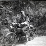 L/Cpl Harry William Manchester of the Canadian Provo Corps, at Elm Croft House, Preston Road, Brighton, England, circa 1941.