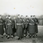 Canadian Provo Corps E Section
Cpl Reich, Regina, Saskatchewan.
L/Cpl Harry William Manchester, Windsor, Ontario.
L/Cpl Causton, Toronto, Ontario.
L/Cpl Grywinski, Winnipeg, Manitoba.
Sgt Birmingham, Toronto, Ontario.
L/Cpl Whiteman, Red Lake, Ontario.
L/Cpl Harris, St. Thomas, Ontario.
L/Cpl Green, Sydney, Nova Scotia.
L/Cpl Millay, Montreal, Quebec.