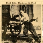 Artifact 1940-10-31-a - Letter to Mrs. Elton Newman, sent from Aldershot, England, United Kingdom - Newspaper Clipping.