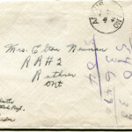 Personal Letter to Mrs. Elton Newman - June 11, 1940, sent from Camp Borden, Ontario, Canada,  Envelope, Obverse.
