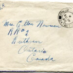 Personal Letter to Mrs. Elton Newman - August 13, 1940, sent from Aldershot, England, United Kingdom,  Envelope, Obverse.