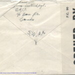 Personal Letter to Miss La Verne Woods - September 24, 1940, sent from Aldershot, England, United Kingdom,  Envelope, Reverse.