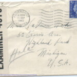 Personal Letter to Miss La Verne Woods - September 24, 1940, sent from Aldershot, England, United Kingdom,  Envelope, Obverse.