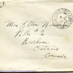 Personal Letter to Mrs. Elton Newman - October 19, 1940, sent from Aldershot, England, United Kingdom,  Envelope, Obverse.