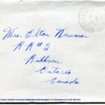 Personal Letter to Mrs. Elton Newman - November 5, 1940, sent from Aldershot, England, United Kingdom,  Envelope, Obverse.