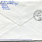 Personal Letter to Mrs. Elton Newman - November 5, 1940, sent from Aldershot, England, United Kingdom,  Envelope, Reverse.