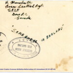 Personal Letter to Mrs. Elton Newman - October 16, 1940, sent from Aldershot, England, United Kingdom,  Envelope, Reverse.