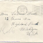 Personal Letter to Miss La Verne Woods - October 11, 1940, sent from Aldershot, England, United Kingdom,  Envelope, Obverse.