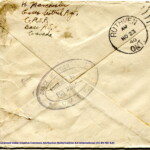 Personal Letter to Mrs. Elton Newman - October 31, 1940, sent from Aldershot, England, United Kingdom,  Envelope, Reverse.