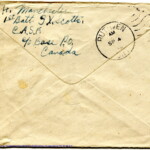 Personal Letter to Mrs. Elton Newman - August 20, 1940, sent from Aldershot, England, United Kingdom,  Envelope, Reverse.