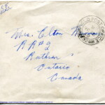 Personal Letter to Mrs. Elton Newman - October 27, 1940, sent from Aldershot, England, United Kingdom,  Envelope, Obverse.