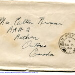 Personal Letter to Mrs. Elton Newman - August 4, 1940, sent from England, United Kingdom,  Envelope, Obverse.