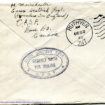 Personal Letter to Mrs. Elton Newman - October 5, 1940, sent from Aldershot, England, United Kingdom,  Envelope, Reverse.