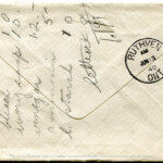 Personal Letter to Mrs. Elton Newman - June 11, 1940, sent from Camp Borden, Ontario, Canada,  Envelope, Reverse.