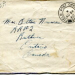 Personal Letter to Mrs. Elton Newman - August 23, 1940, sent from Aldershot, England, United Kingdom,  Envelope, Obverse.